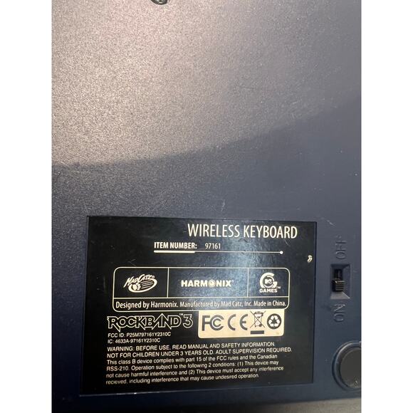 Harmonix Wireless Keyboard Rock band 3 PlayStation 3 Model 97161 - Picture 5 of 5